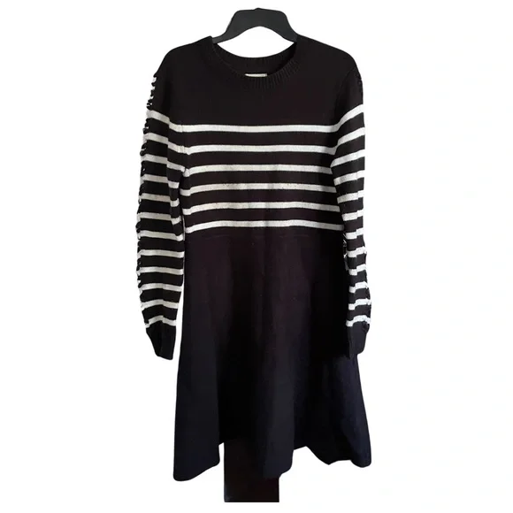 Eliza J | Dresses | Eliza J Womens Long Sleeve Striped Dress | Poshmark